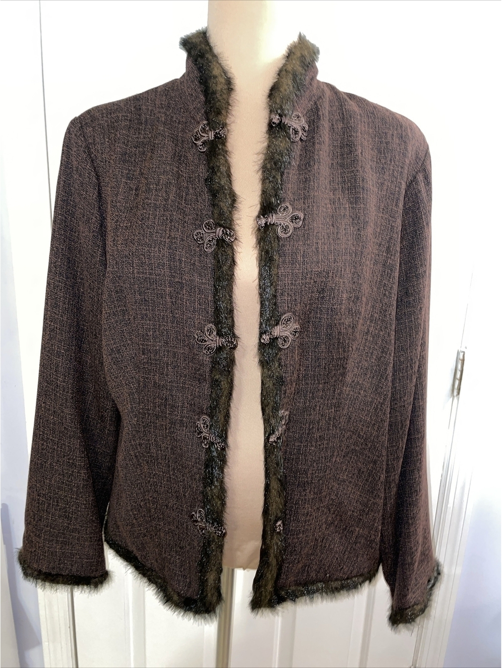 April Cornell Jacket Coat Blazer Tapestry Cottage Core Medium